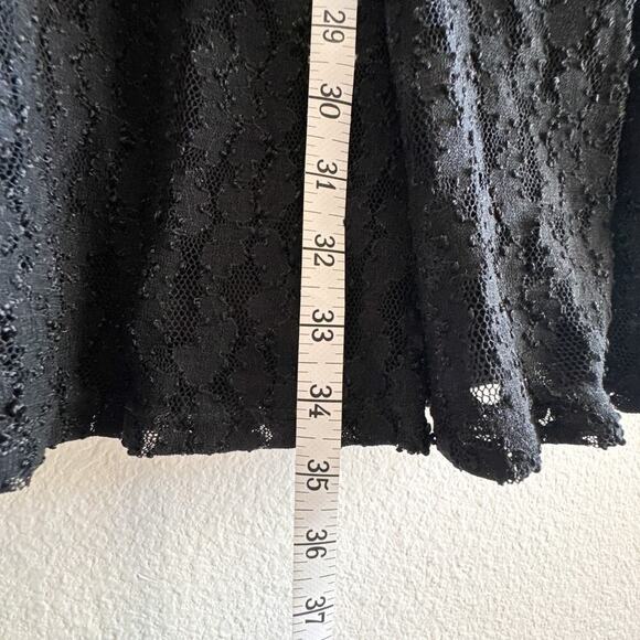 Free People Teen Witch Black Lace Fit & Flare Dress Size L OB451639 NWT - Picture 13 of 15